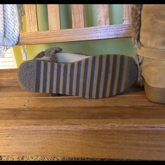 Coach signature DEENN Fur trimmed boots Beige tan - Picture 8 of 8